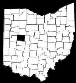 Logan County Ohio Map